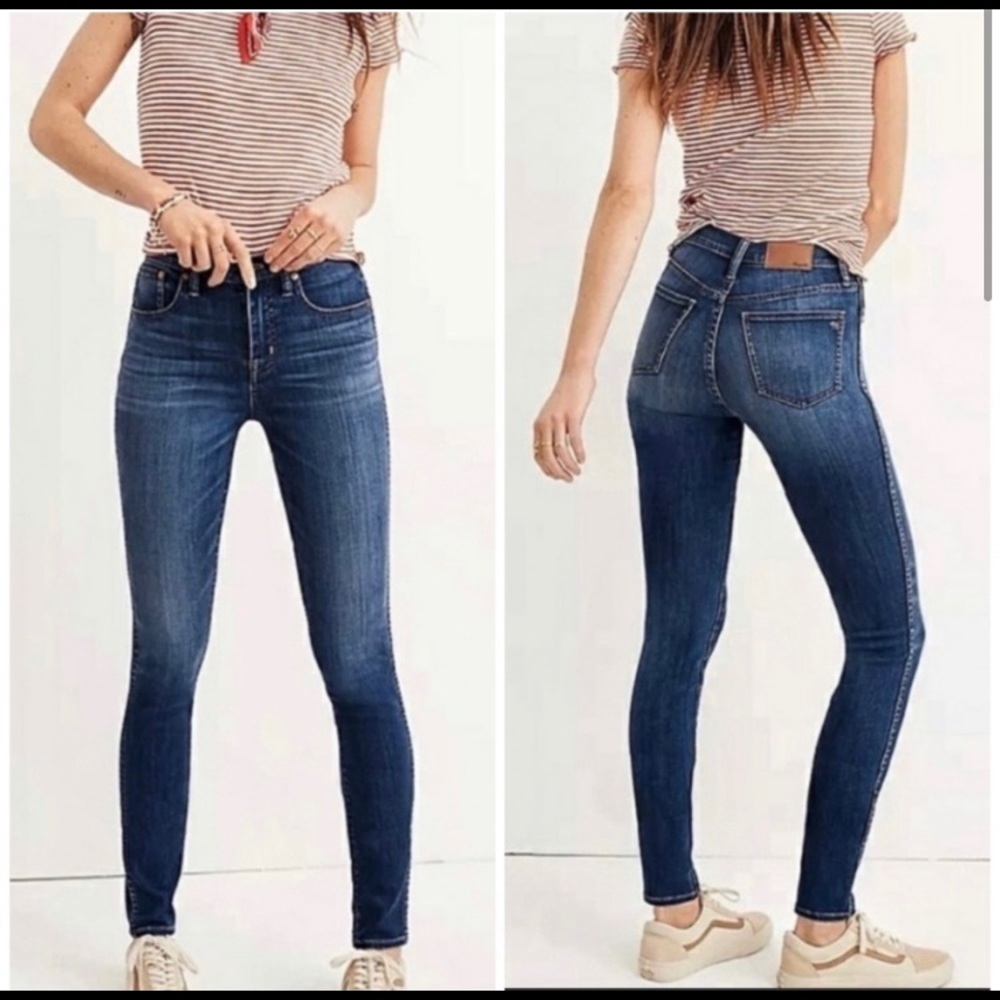 Madewell High rise 10" skinny jeans